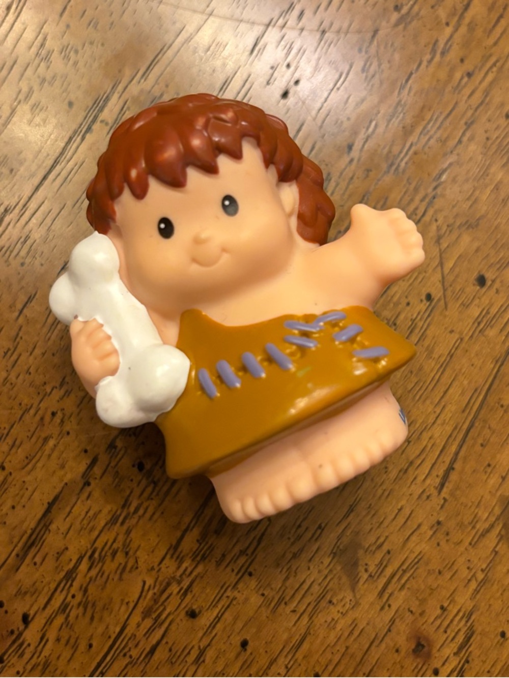 Vintage Fisher Price Little People Caveman Figure with Bone from Dinoland